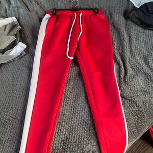 Red Track pants